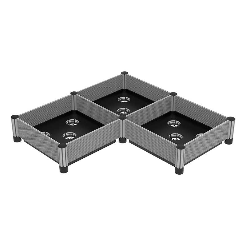 Imitiertes Rattan-Kunststoff-Gartenbett 8x 16cm Pfosten 1006-3U