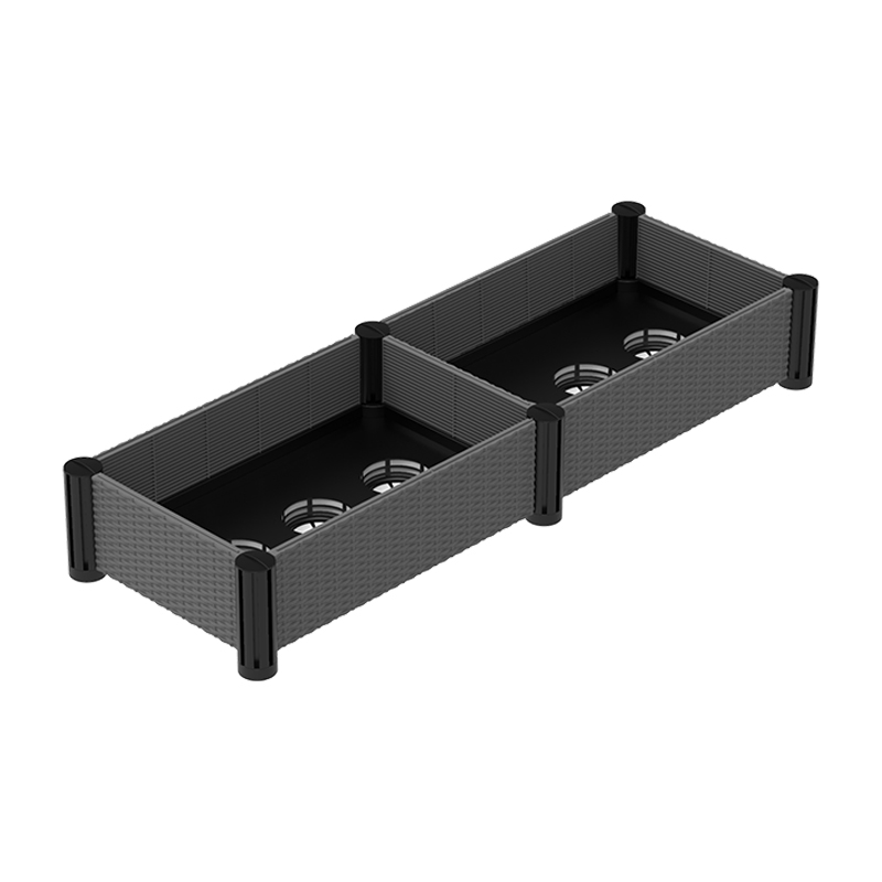 Imitiertes Rattan-Kunststoff-Gartenbett 6x 15cm Pfosten BGB2U10030